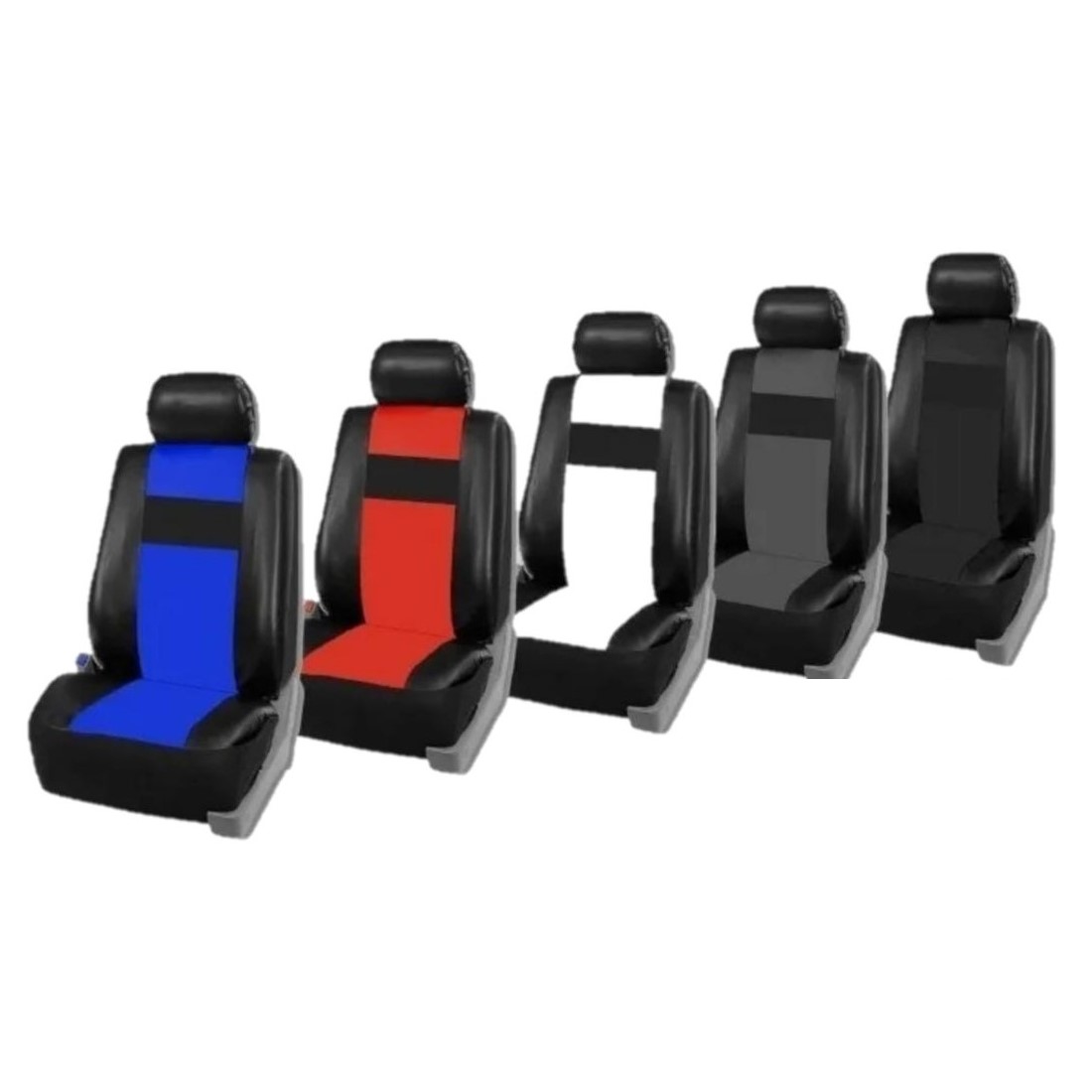 Fundas de ecocuero combinadas